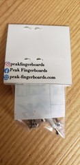 Peak Fingerboard Trucks 32 Mm White W Black Bushings Stickers Nuts Screws tool