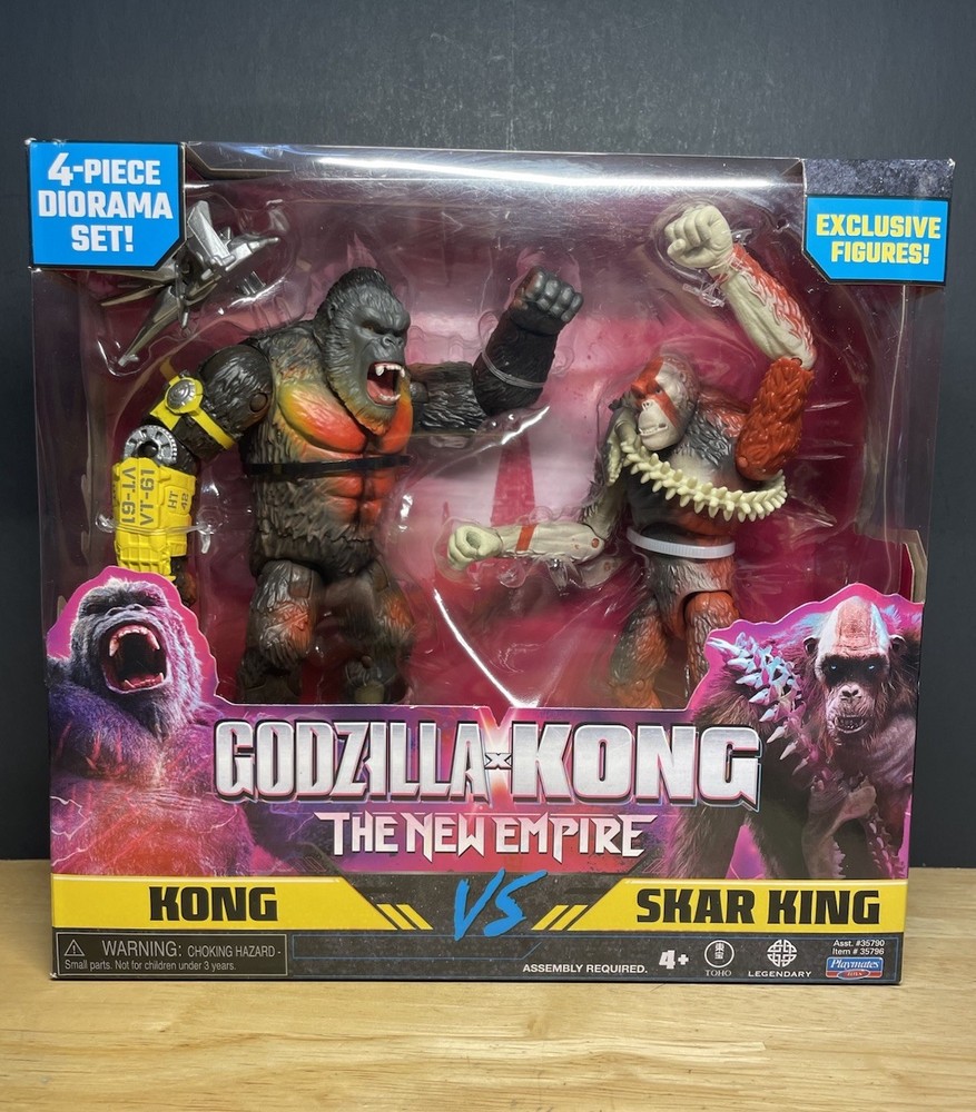 Godzilla x Kong The New Empire Kong vs Skar King 6” Action Figures NEW!