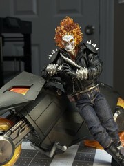 CUSTOM (PAINTED) ML Ghost Rider Headsculpt (READ DESCRIPTION)