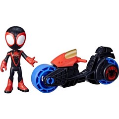 Miles Morales Action Figure with Toy Motorcycle, Preschool Toys, Ages 3 and Up