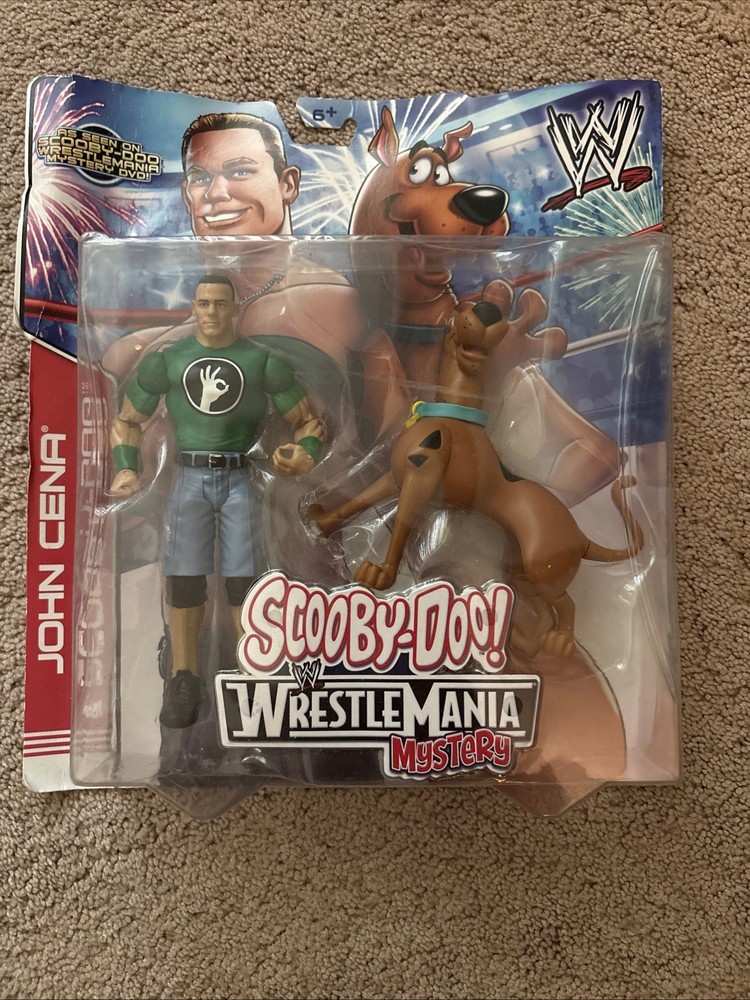 Scooby-Doo John Cena Wrestle Mania Mystery WWE Figure Two Pack, Sealed