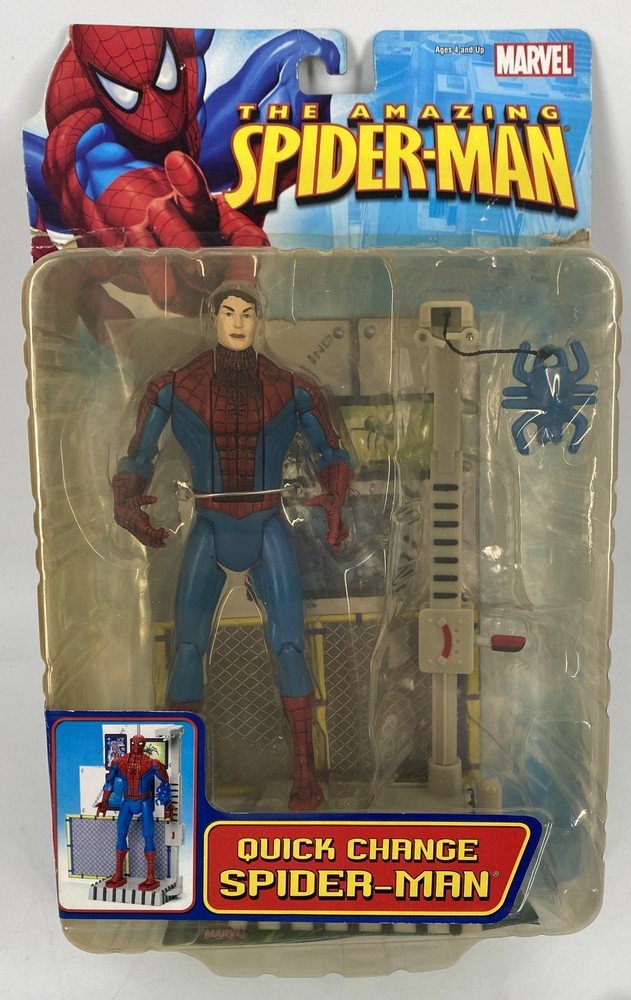 Toybiz The Amazing Spider-Man Quick Change Spider-Man 2006 Action Figure READ