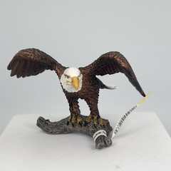 Schleich Bald Eagle Wings Spread On Branch 14780 Wildlife Realistic Bird Animal