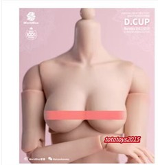 Worldbox 1:6 D cup Pale Breast Kits Cover Model Fit 12” Female PH TBL Figure