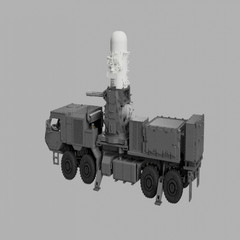 Unassembled 1/72/87 US Army Air Defence Systems Mobile Dense Array HEMTT A4Model