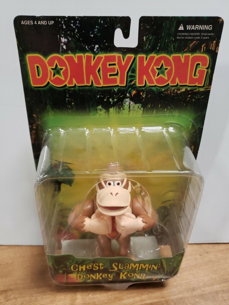 Nintendo Donkey Kong Country Chest Slammin’ Donkey Kong Figure In Package MIP