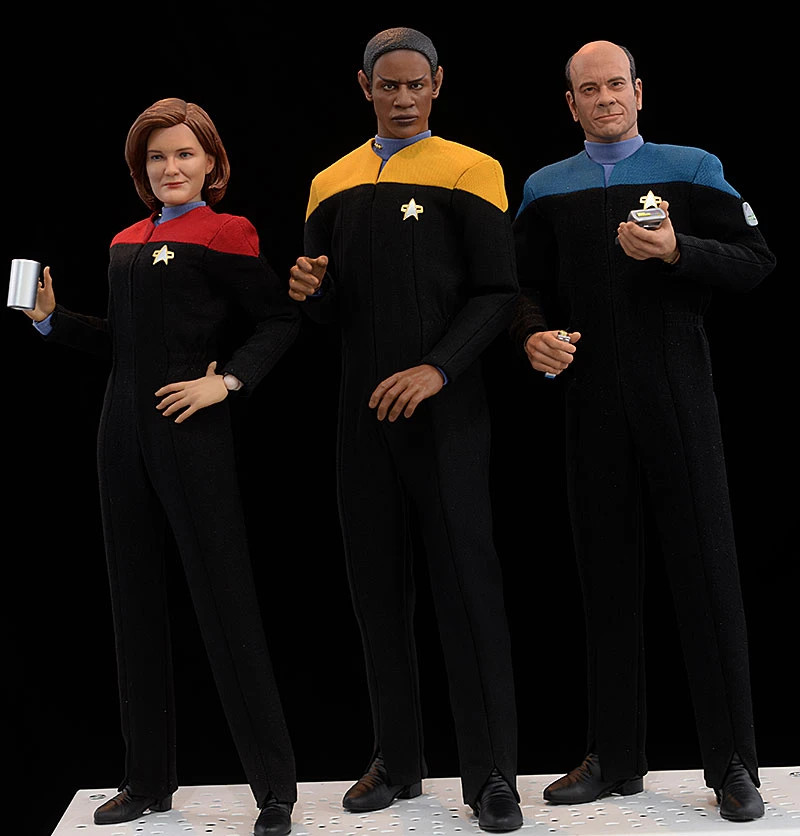 EXO-6 Star Trek Voyager 1/6 ~ CAPTAIN JANEWAY,Lt TUVOK & the EMH FREE SHIPPING