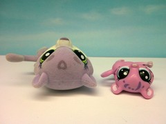 LITTLEST PET SHOP #1-169 1-170 LIZZIE & BABY LOLLY SNOWSPOTS SNOW LEOPARD