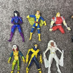 Vintage Rare 90s Marvel X-Men Action Figure Lot Of 13 Cyclops Wolverine Torch￼