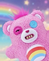 New Fuggler Care Bears Cheer Bear 9″ Plush Doll Collectible Funny Ugly