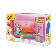 The Simpsons House Living Room Diorama Playset with Homer Figure and Accessories