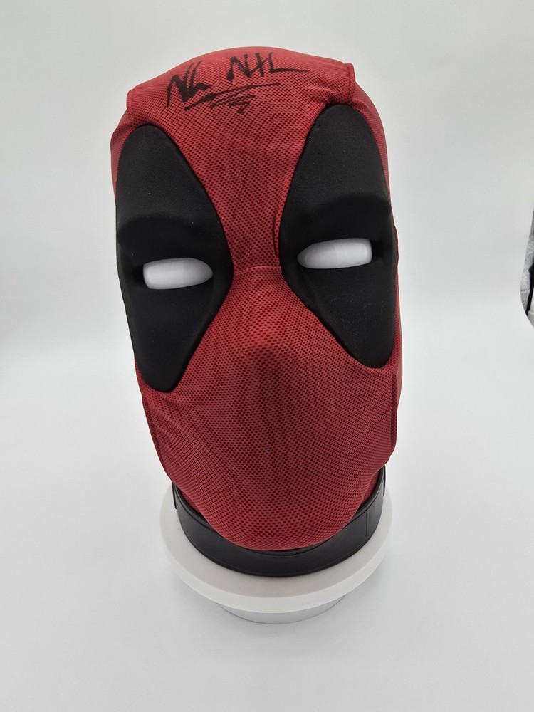 Nolan North Signed Deadpool Interactive Head Hasbro Marvel Legends JSA Certified