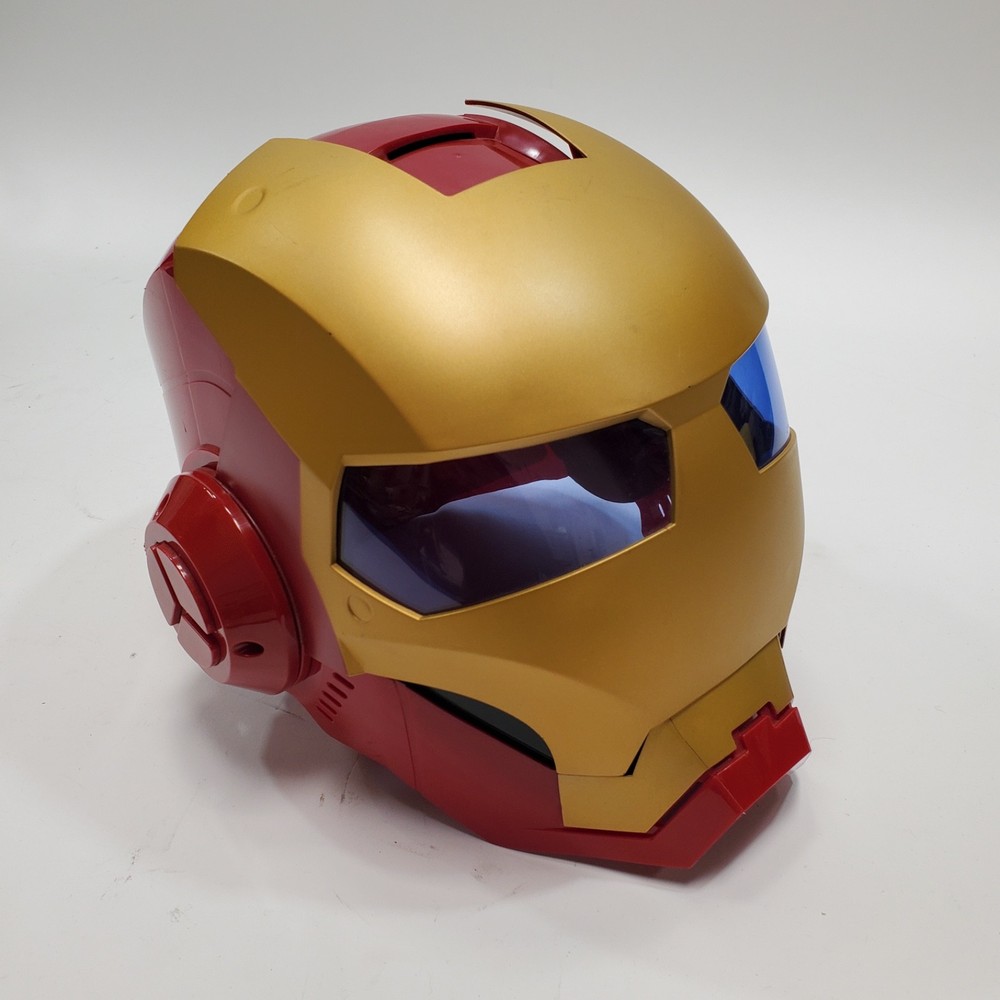 Marvel Iron Man Electronic Cosplay Helmet 2010 Hasbro Working Sound & Lights