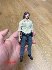 1:6 1:12 1:18 Daryl Dixon beard Head Sculpt For 12″ 6″ 3.75″ Action Figure Body