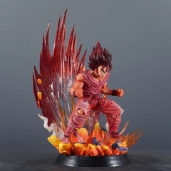 38cm Kaioken Goku Figure Dragon Ball Anime PVC Action Statue Collectible Model T