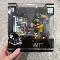 NIB! McFarlane NFL Sports Picks T. J. Watt Pittsburgh Steelers Figure #19 Black