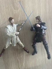 Hasbro Star Wars The Black Series Anakin Skywalker and Obi Wan Kenobi ROTS