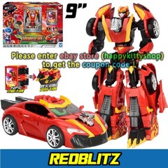 Metal Cardbot S REDBLITZ Action Figure Sport Car Transform Robot Kids Toy No Box
