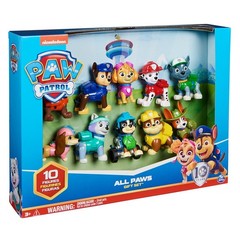 PAW Patrol All Paws on Deck 10 Collectible Action Figures Pups Gift Pack