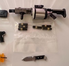 18pcs lot Punisher Weapons Accessories Rifle for 6″ Action Figure 1:12 Mezco