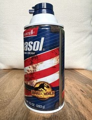 Jurassic World 🦖 Limited E2022 Beard Buster Rare Barbasol 10oz Can RUST VARIANT