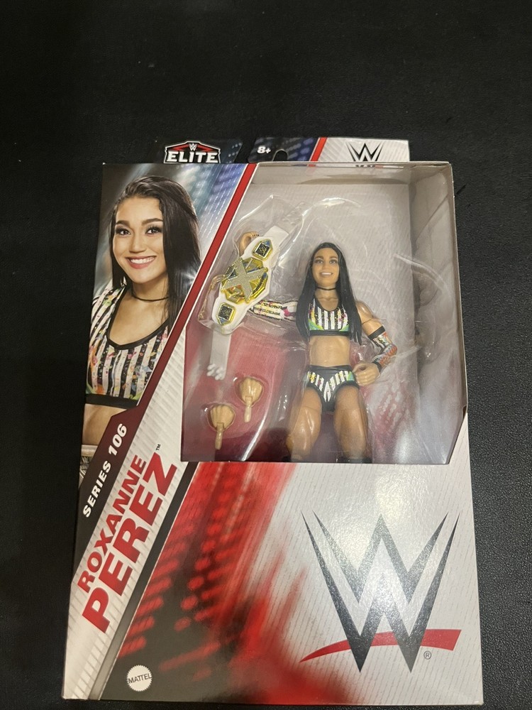 WWE Roxanne Perez Elite Collection Series 106 Wrestling Figure – New In Box!