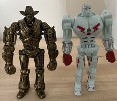 Real Steel Jakks Pacific Ambush & Six Shooter 5” Action Figures 1 Light Working