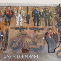Military Force Task Force Playset 4″ Action Figures 18 Pieces Motorcycle Ages 3+