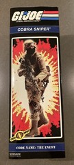SIDESHOW G.I. JOE COBRA SNIPER THE ENEMY 100078 NEW UNOPENED SHIPS🌎WORLDWIDE
