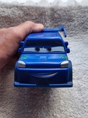 Lot Of 3 Disney Pixar Lightening McQueen, Mater, DJ Blue Hotrod