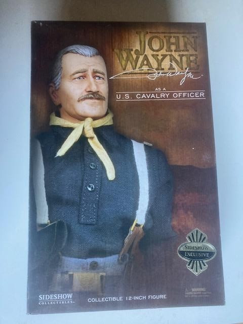 1/6 Sideshow Toys , JOHN WAYNE U.S. CAVALRY , EXCLUSIVE. MINT IN UNOPENED BOX