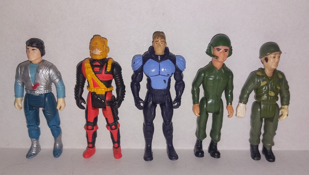 Action Figure Lot 3″ Soldier Dino Rider Sky Commander Battle force Construx Mask