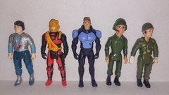 Action Figure Lot 3″ Soldier Dino Rider Sky Commander Battle force Construx Mask