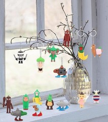 Italian Brainrot Action Figure Keychain, Backpack Key Ornament Collectible