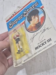 ERTL Super Stars Sylvester Stallone Rocky 3 Sealed Vintage Rare New MOC DAMAGED