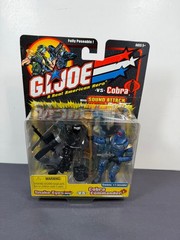 GI Joe vs Cobra SNAKE EYES VS COBRA COMMANDER 3.75″ Action Figure Set 2 Pack