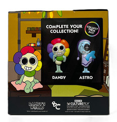 Set of 2 Dandy’s World DANDY & ASTRO 4″ Vinyl Figure by Culturefly BC 2026 NIB