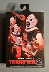 NECA Damien Leone’s TERRIFIER 2 Ultimate Art the Clown Figure BLOOD SPLATTERED