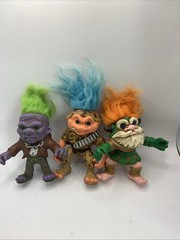 Battle Trolls lot of 3 Hasbro 1992 Battle trolls Military Frankenstein Viking