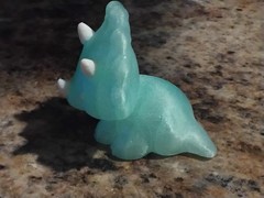 3D Printed Triceratops Dinosaur Toy Crystal Filament PLA Dino Figurine Statue