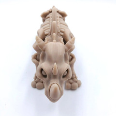 3D Printed Skeleton Rhino Bone Animal Display Toy Articulated Skeletal Body