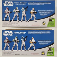 EXCLUSIVE: Star Wars Colored Clone Trooper Builder 4-Pack Battle Damage RARE