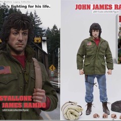 John Rambo SlyStallone Shop Kaustic Plastik 1/6 Super rare figure