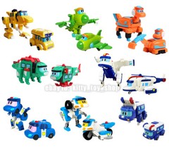 Gogo Dino Mini Dinosaur Transform Robot Figures Kids Boy Vehicle Toys Car 3.5″