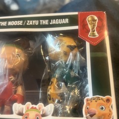 2026 FIFA WORLD CUP MASCOT ACTION FIGURE SET 3PC EAGLE MOOSE JAGUAR NEW