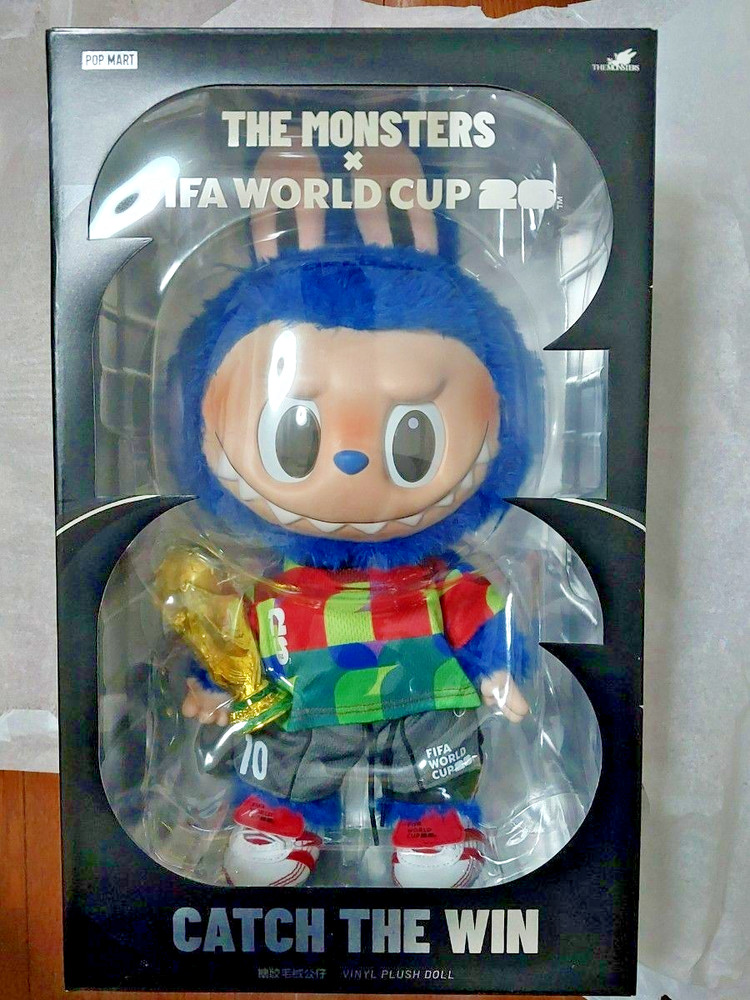 POP MART Labubu The Monster FIFA World Cup Catch The Win Sealed Figure 38 cm