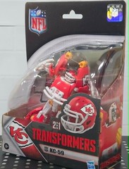 Transformers NFL Kansas City Chiefs KC-59 Action Figure by Hasbro