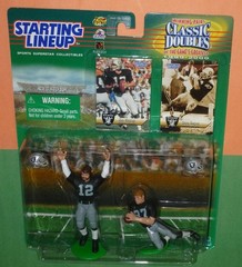 1999 Classic Doubles KEN STABLER rip DAVE CASPER Oakland Raiders Starting Lineup