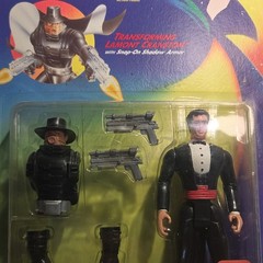 The Shadow Transforming Lamont Cranston Action Figure w/ Snap-On Armor & Pistol