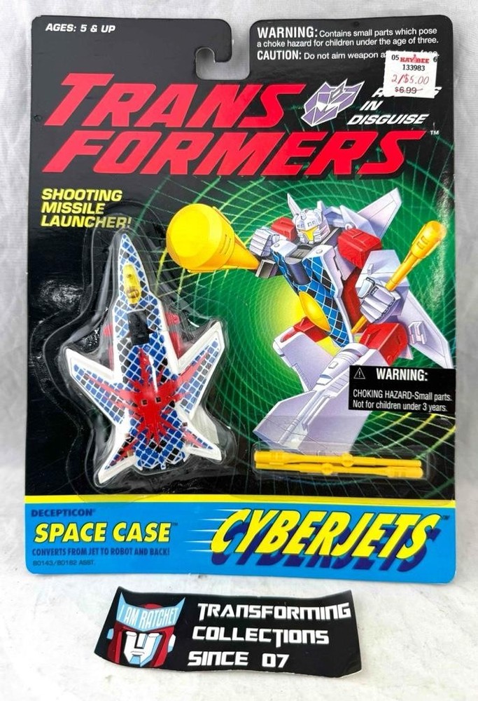 Transformers Original 1993 G2 Cyberjets Space Case MOSC